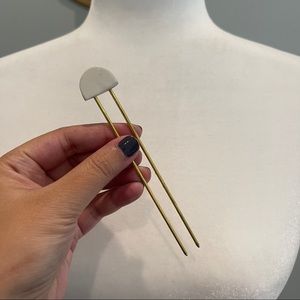 Polymer clay hair pin